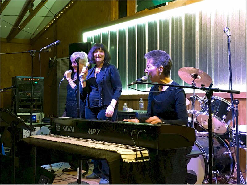 Sylvia belts out a vocal