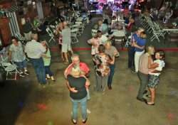 The dance floor was packed. The dance floor was packed.