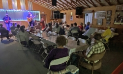 The crowd loved the music!