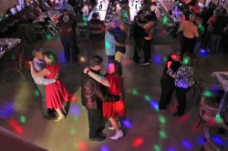 Slow dancing under the lights!